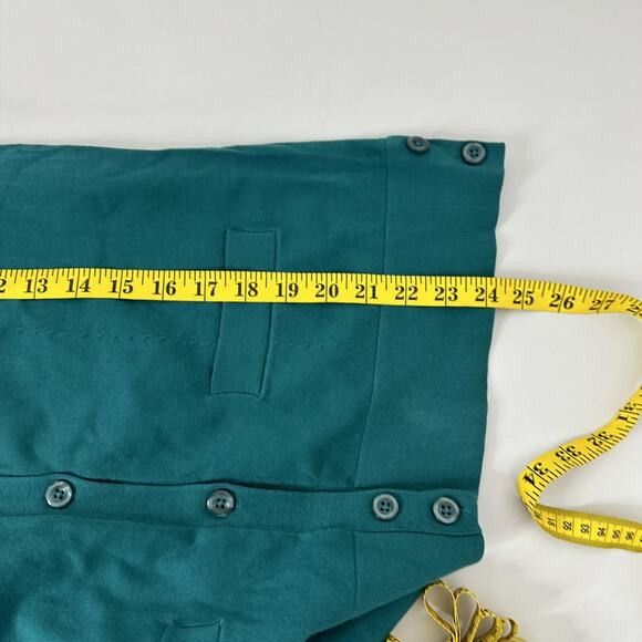 Pendleton Sweater Womens Large Blue Green Silk Blend Button Career Cardigan Knit - Picture 11 of 13